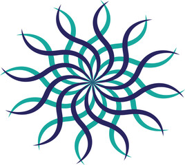 abstract flower design