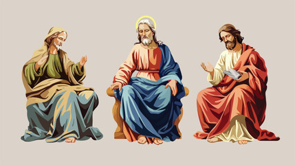 Religious design over gray background vector illustra