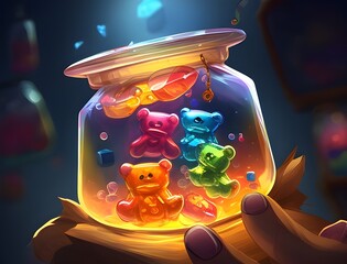Childhood Nostalgia Reimagined Playful Jelly Gummy Bears