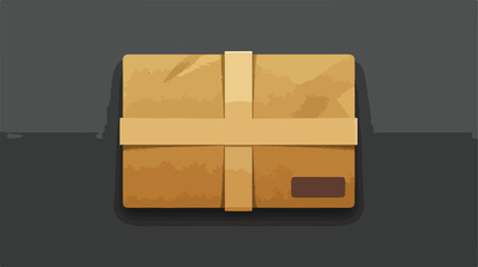 Rip cardboard icon with tape Vector style vector desi