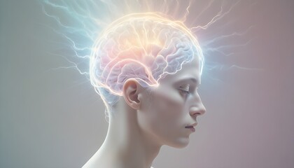Obraz premium Brain Wave, what a great idea concept 