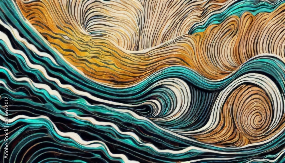 Poster this artistic interpretation captures the hypnotic swirls and organic flow of wood grains in an abst