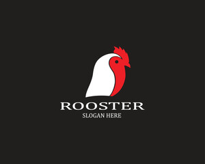 Rooster head logo vector icon symbol illustration design.Rooster chicken cock. Abstract vector illustration