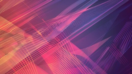 Fototapeta premium Geometric Polygonal Line and Shape Background in Abstract Technology