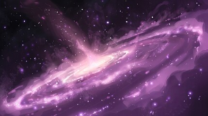 Fototapeta premium Artistic Depiction of a Swirling Galaxy