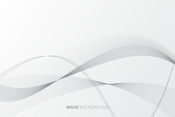 Elegant abstract wave white background