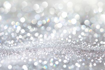 Shiny silver glitter background, perfect for festive designs