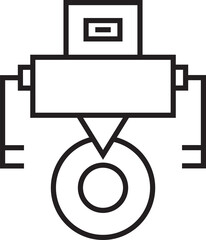 Robot Avatar Line Icon