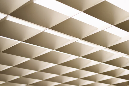 fotografia di un pattern di esagoni, luci e ombre