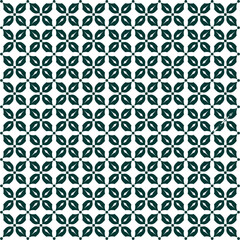 Batik, a beautiful pattern of symmetrical geometric flowers.