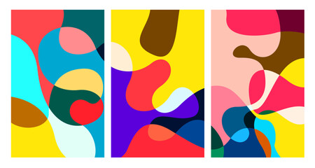 Vector colorful abstract psychedelic liquid and fluid background pattern