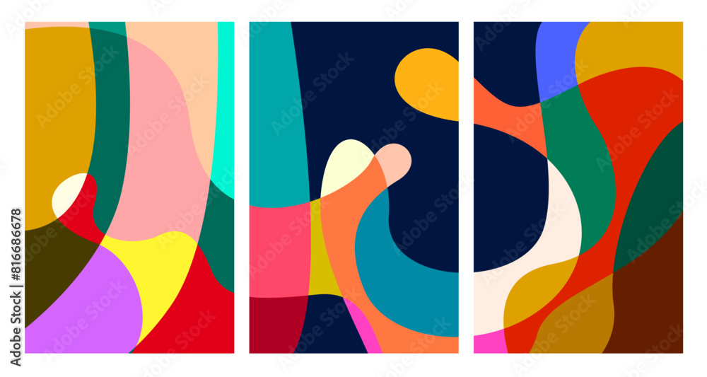 Aufkleber vector colorful abstract psychedelic liquid and fluid background pattern