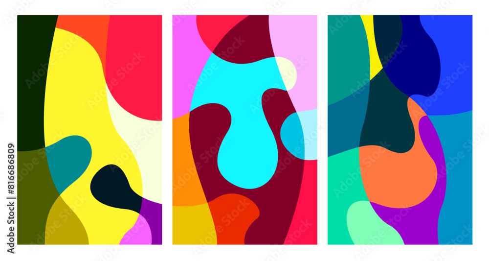 Aufkleber vector colorful abstract psychedelic liquid and fluid background pattern