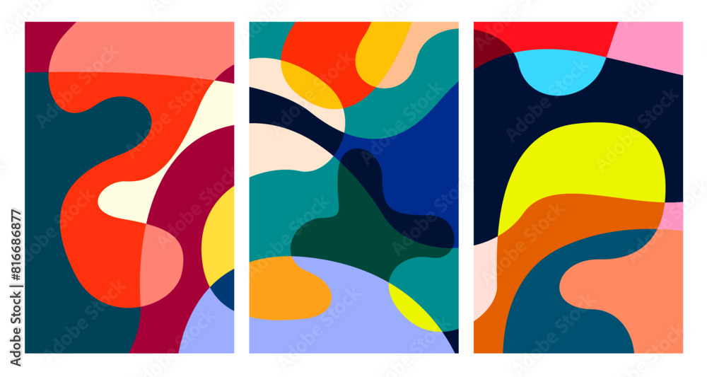 Aufkleber vector colorful abstract psychedelic liquid and fluid background pattern