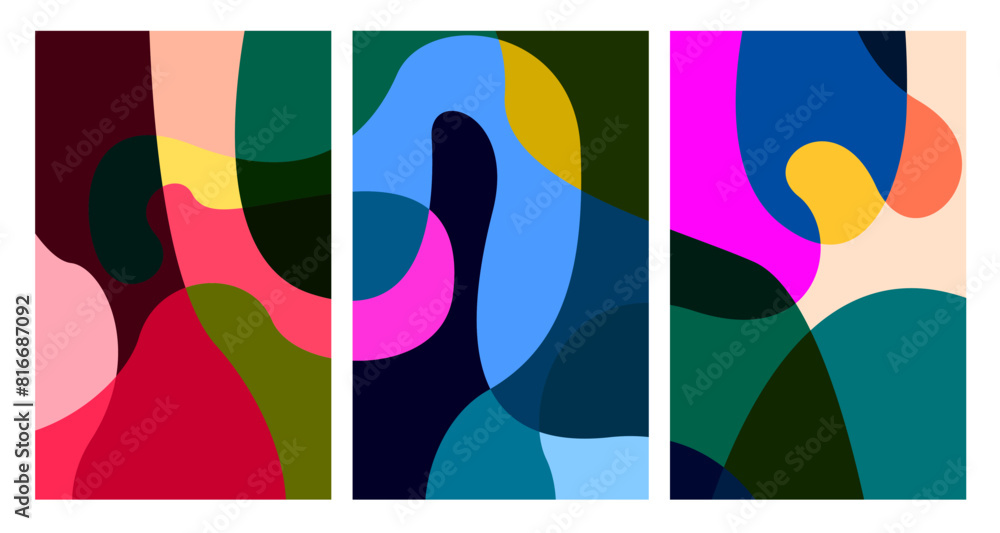 Aufkleber vector colorful abstract psychedelic liquid and fluid background pattern