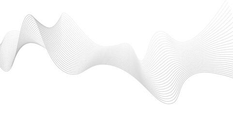Abstract grey smooth element swoosh wave, Frequency sound wave lines, twisted curve lines and technology background