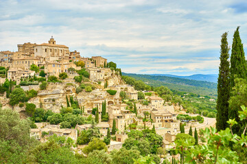 Obraz premium Famous town of Gordes in Provence, southern France
