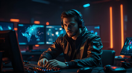 Obraz premium cyber security,Generative.Ai