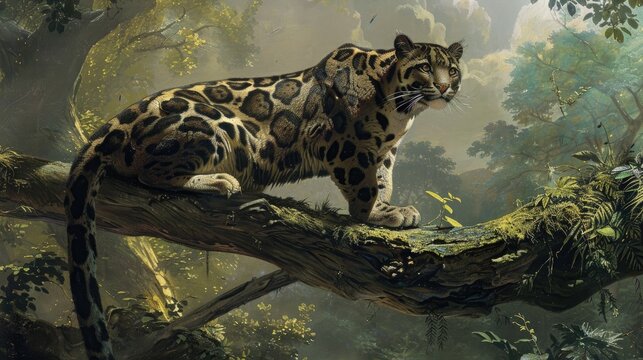 Clouded Leopard of Sunda or Borneo