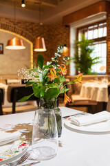 nice flowers on the table