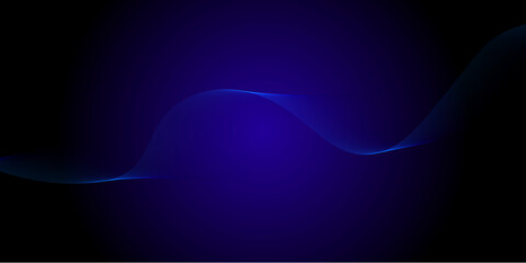 Abstract smooth wave on a white background. Dynamic sound wave. Design element. Vector illustration.
