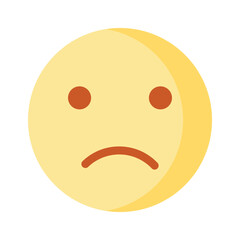 Get your hands on perfectly designed sad emoji icon, customizable vector