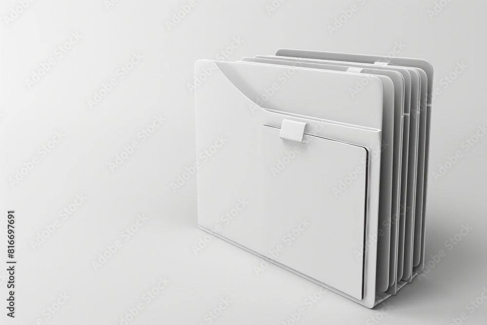Poster a stack of folders sitting on top of each other. suitable for office and organization concepts