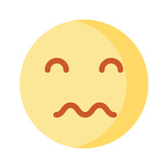 Confused emoji vector design, ready to use