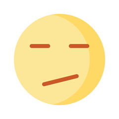 Confused emoji vector design, ready to use