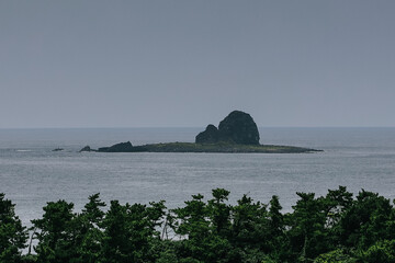 The amazing view from Bomunsa Temple towards the South Sea in summer.