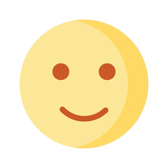 Creative vector of happy face emoji in modern style