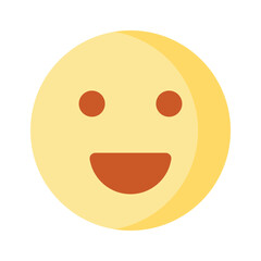 Fototapeta premium Creative vector of happy face emoji in modern style