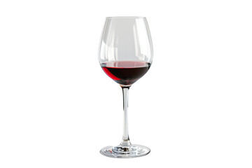 Red Wine Glass - isolated on White Transparent Background, PNG
