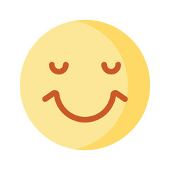 Creative vector of happy face emoji in modern style