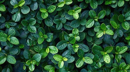 Background of green leaves captured by the roadside