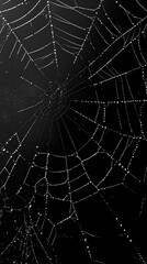 Obraz premium 蜘蛛の巣の背景イメージ