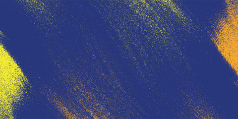 abstract grunge background with paint brush and halftone effect, template design banner with blue and yellow gradient colors of ukrainian flag © halwani