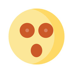 Oh My God expression emoji vector design, editable vector