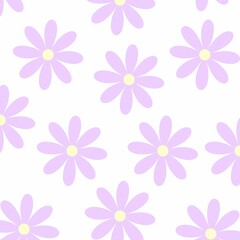 Obraz premium seamless pattern with pink flowers