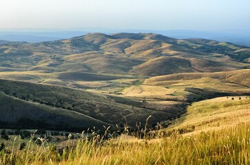 Scenic view of green Zlatibor mountain in Serbia