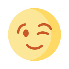 Check out this beautiful winking emoji vector design