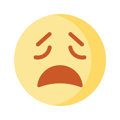 Get this amazing crying emoji vector design, customizable vector