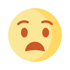 Scared emoji vector design, premium icon easy to use and download