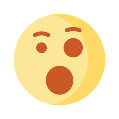 Oh My God expression emoji vector design, editable vector