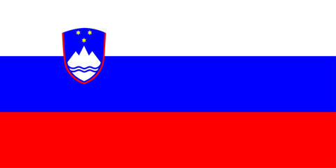 Slovenia flag officia. vector illustration. 