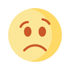 Get your hands on perfectly designed sad emoji icon, customizable vector