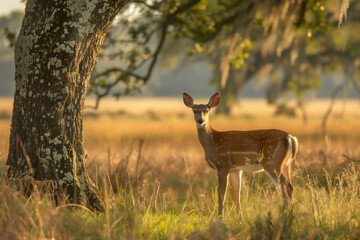 deer on savannah  nature photography