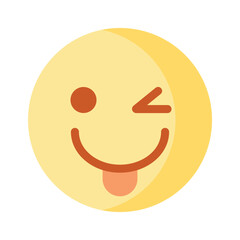 Check out this beautiful winking emoji vector design