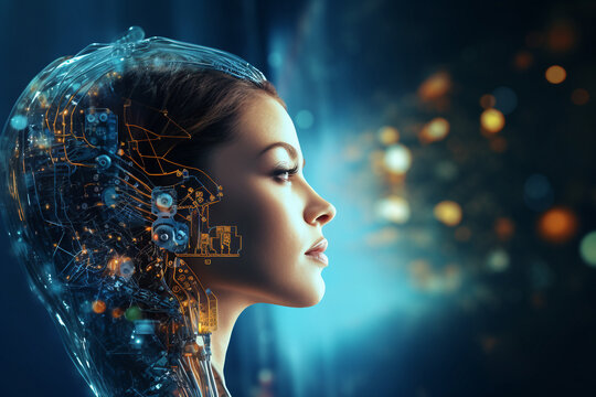 Doctor scientist working in modern hi-tech laboratory with innovation research, Generative AI illustration