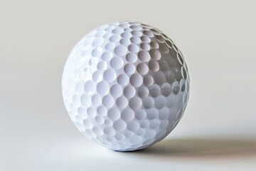 Close up of a golf ball on a table. Ideal for sports or leisure concepts